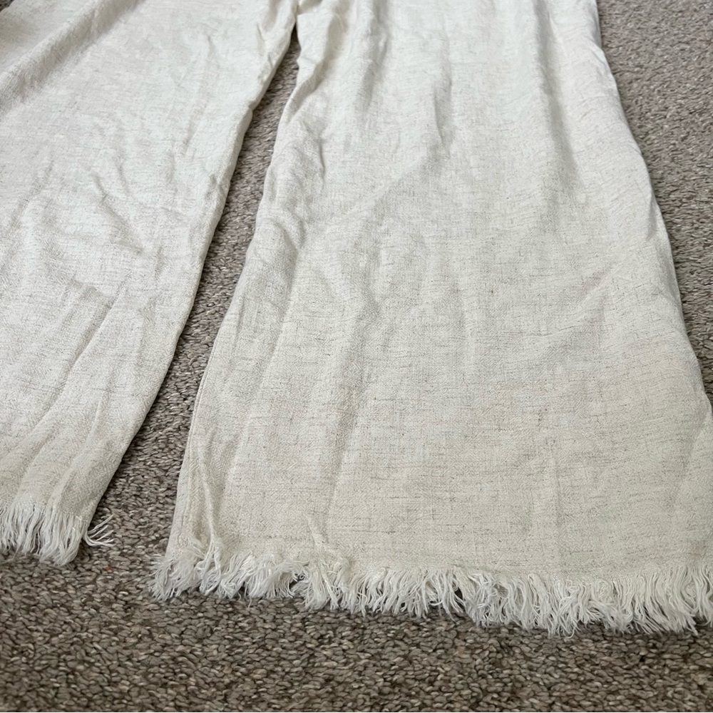 Umgee Wide Leg Pants in Light Natural - Picture 10 of 16